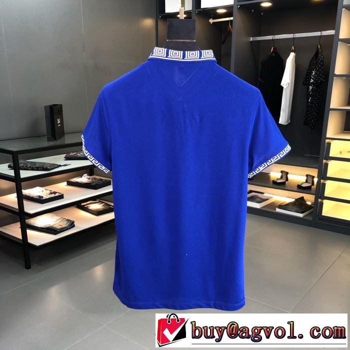 2019年最新ファッション ヴェルサーチ夏キレ味をプラス VERSACE 2色可選 Tシャツ/半袖