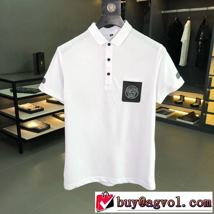お洒落スタイル ヴェルサーチ春夏の流行り2019新品 VERSACE 2色可選 Tシャツ/半袖 韓国の人気