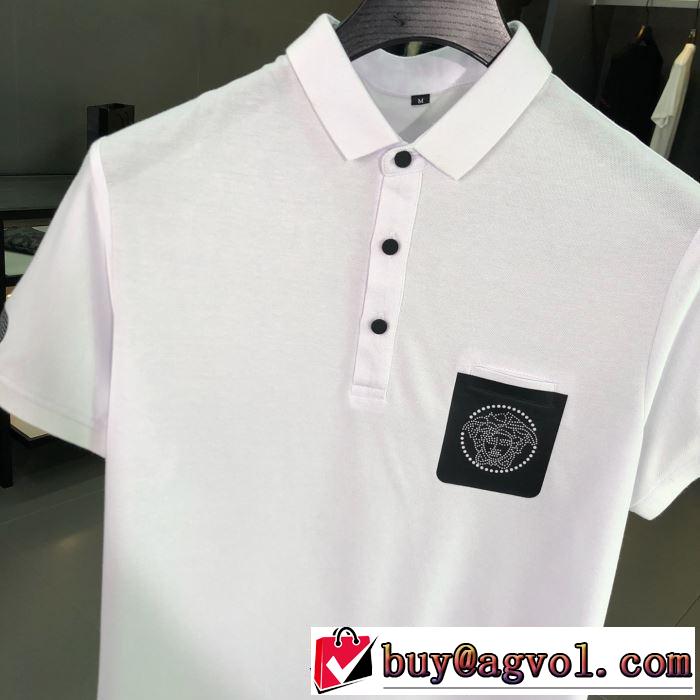 お洒落スタイル ヴェルサーチ春夏の流行り2019新品 VERSACE 2色可選 Tシャツ/半袖 韓国の人気