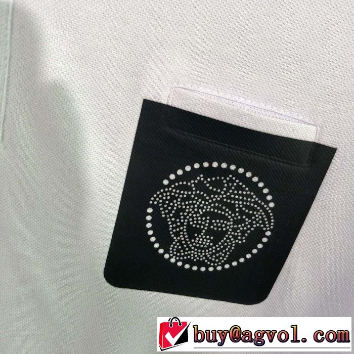 お洒落スタイル ヴェルサーチ春夏の流行り2019新品 VERSACE 2色可選 Tシャツ/半袖 韓国の人気