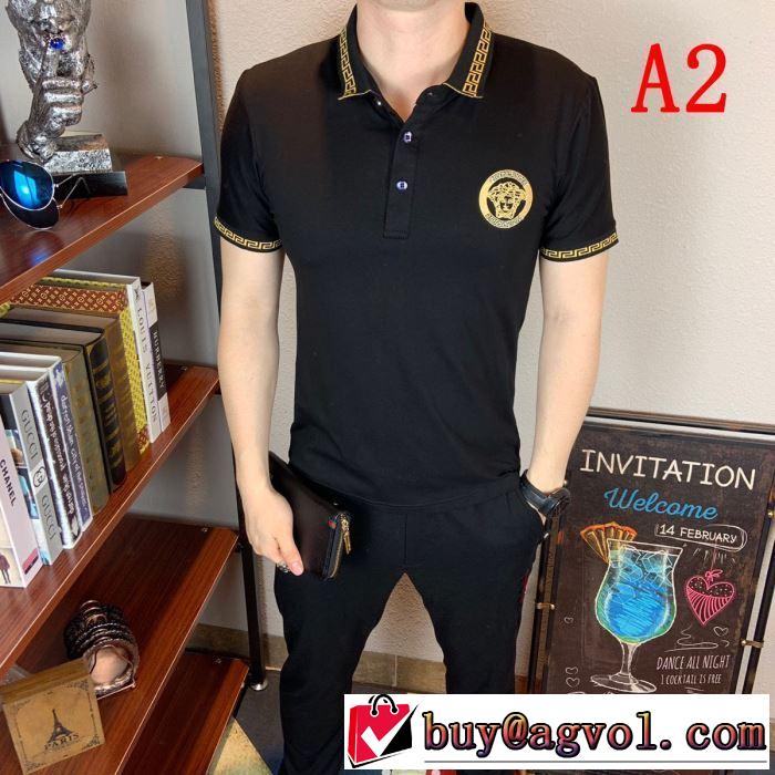 新作コレクションを見る ヴェルサーチVERSACE 3色可選 Tシャツ/半袖 2019春夏トレンドアイテム