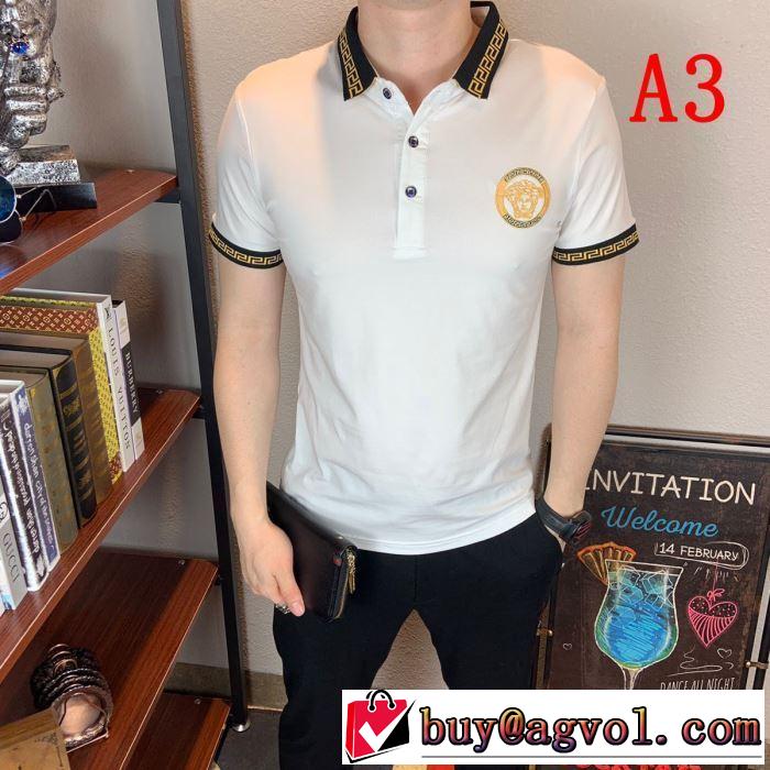 新作コレクションを見る ヴェルサーチVERSACE 3色可選 Tシャツ/半袖 2019春夏トレンドアイテム