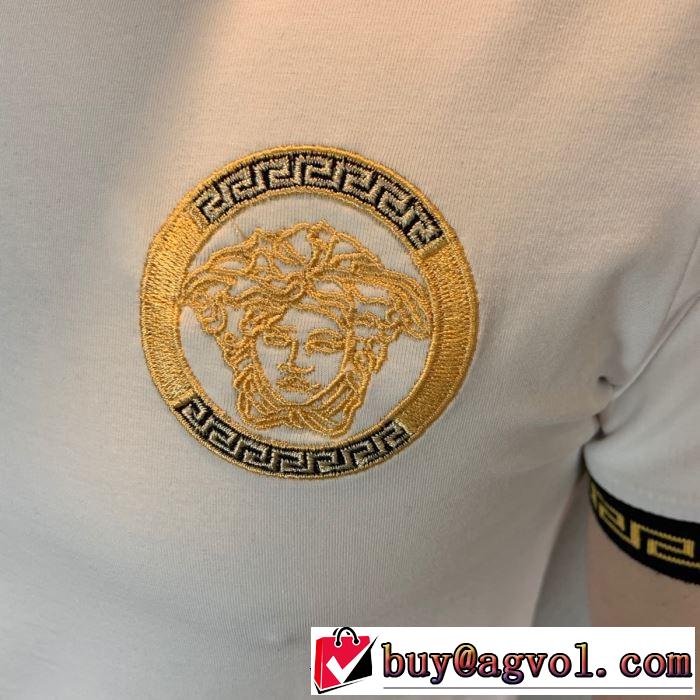 新作コレクションを見る ヴェルサーチVERSACE 3色可選 Tシャツ/半袖 2019春夏トレンドアイテム