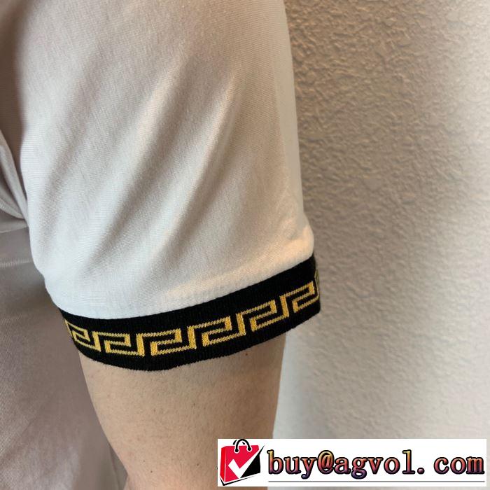 新作コレクションを見る ヴェルサーチVERSACE 3色可選 Tシャツ/半袖 2019春夏トレンドアイテム