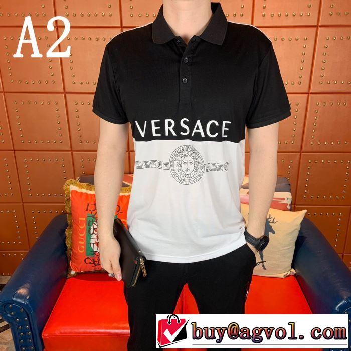 デザイン抜群のアイテム ヴェルサーチVERSACE 2色可選 Tシャツ/半袖 2019SSのトレンド商品