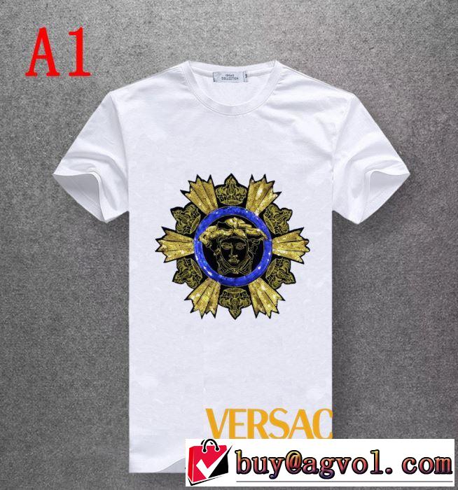 夏キレ味をプラス ヴェルサーチ 2019SSのトレンド商品 VERSACE 多色可選 Tシャツ/半袖