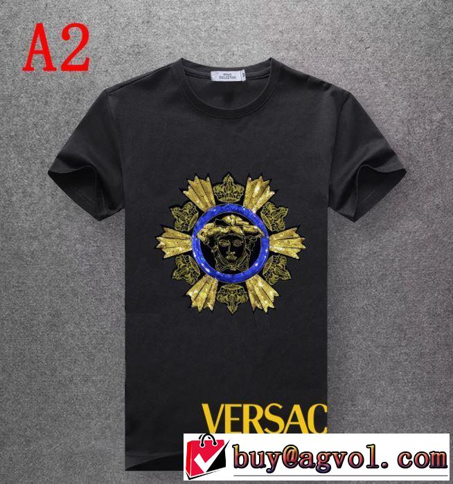 夏キレ味をプラス ヴェルサーチ 2019SSのトレンド商品 VERSACE 多色可選 Tシャツ/半袖