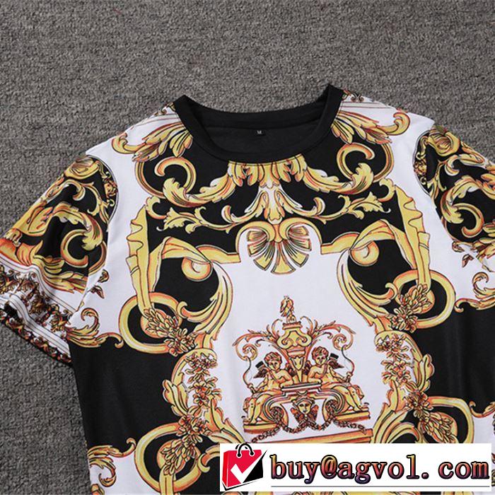 【2019年】夏のファッション  Tシャツ/半袖 ヴェルサーチ VERSACE 期間限定価格  入手超困難