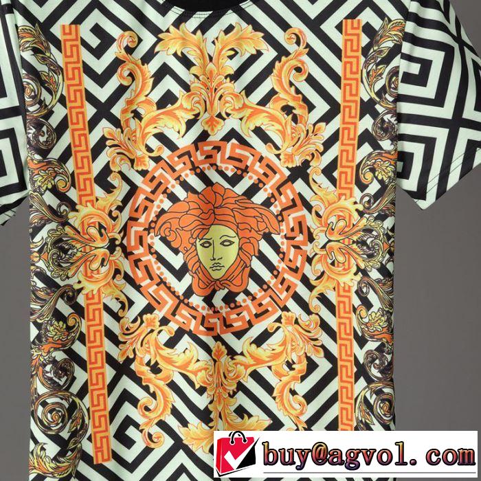 【2019春夏】最新コレクションVERSACE 高品質素材 Tシャツ/半袖 ヴェルサーチ 新作オシャレ