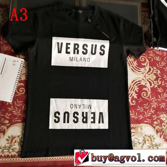 おすすめな大人のトレンド ヴェルサーチVERSACE 3色可選 Tシャツ/半袖 2019夏ファション新品