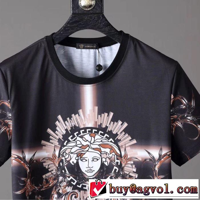 シンプル使える ヴェルサーチ春夏の流行り2019新品 VERSACE  Tシャツ/半袖超あたたかい