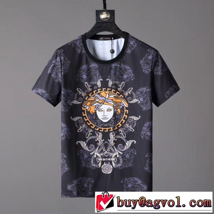 入手超困難 ヴェルサーチVERSACE 2019SSのトレンド商品 Tシャツ/半袖今シーズン注目のデザイン