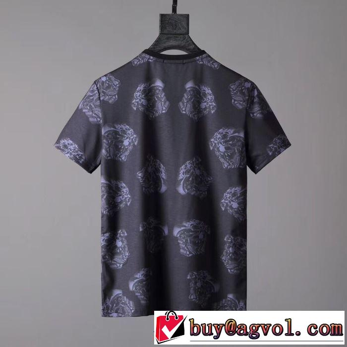 入手超困難 ヴェルサーチVERSACE 2019SSのトレンド商品 Tシャツ/半袖今シーズン注目のデザイン