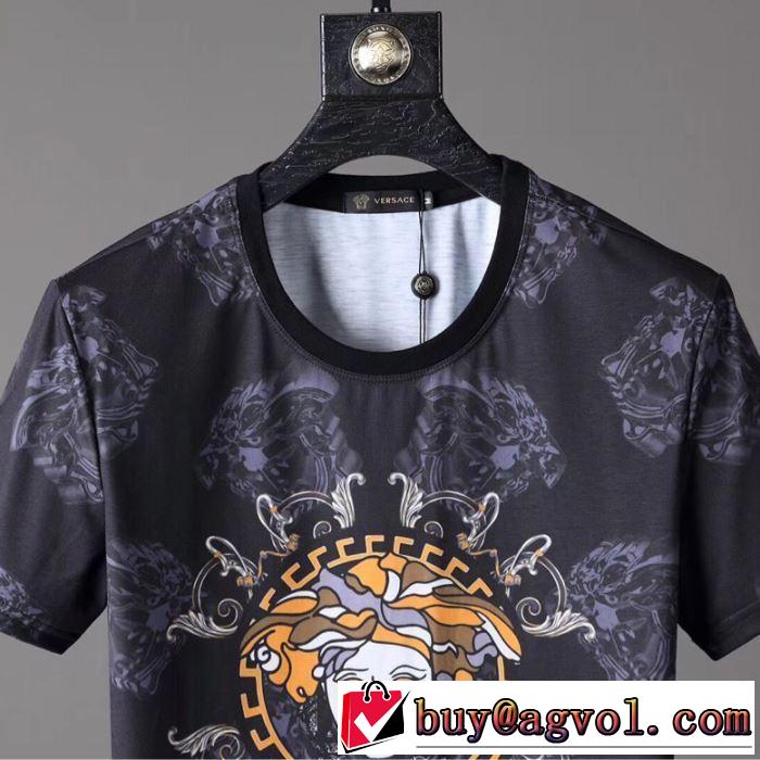 入手超困難 ヴェルサーチVERSACE 2019SSのトレンド商品 Tシャツ/半袖今シーズン注目のデザイン