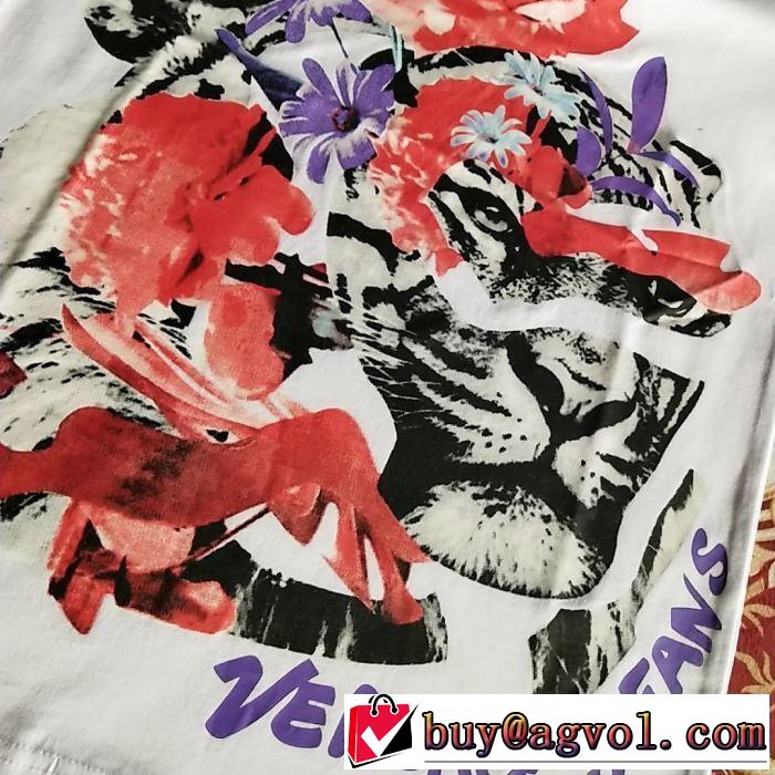 大人っぽいファション感 ヴェルサーチ 2019夏ファション新品 VERSACE  Tシャツ/半袖 韓国の人気