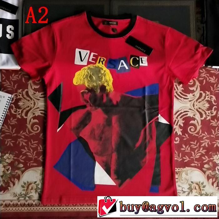 VERSACE 3色可選 一押し注目ブランドファションTシャツ/半袖2019SSのトレンド商品 ヴェルサーチ