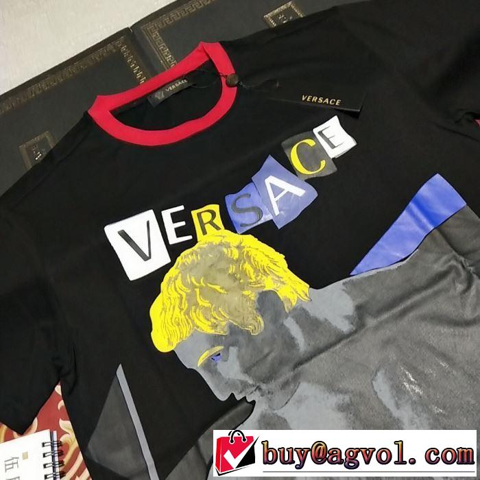 VERSACE 3色可選 一押し注目ブランドファションTシャツ/半袖2019SSのトレンド商品 ヴェルサーチ