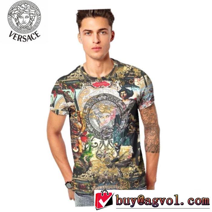 素敵カジュアル春夏新品 ヴェルサーチ2019年春夏シーズンの人気 VERSACE Tシャツ/半袖