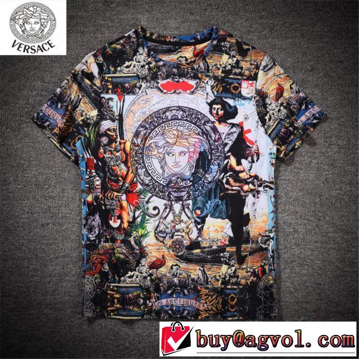 素敵カジュアル春夏新品 ヴェルサーチ2019年春夏シーズンの人気 VERSACE Tシャツ/半袖