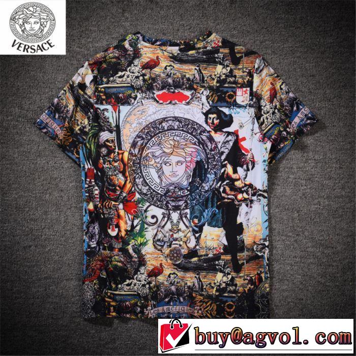 素敵カジュアル春夏新品 ヴェルサーチ2019年春夏シーズンの人気 VERSACE Tシャツ/半袖