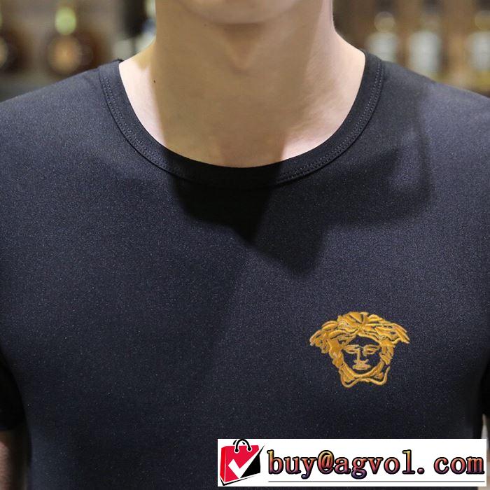2019春夏人気トレンドアイテム ヴェルサーチ VERSACE 最新で完売確実 Tシャツ/半袖 2色可選