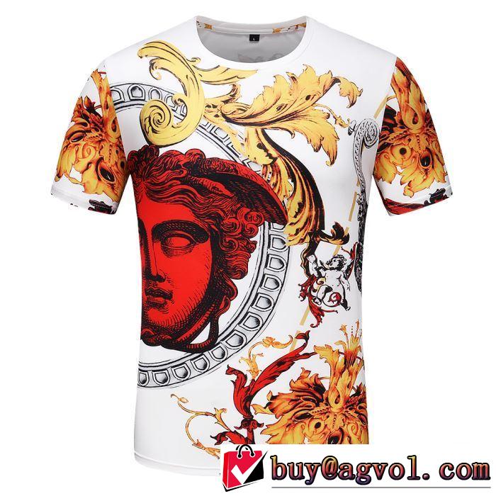 新作オシャレ ヴェルサーチ VERSACE Tシャツ/半袖 2色可選 2019春夏人気トレンドアイテム