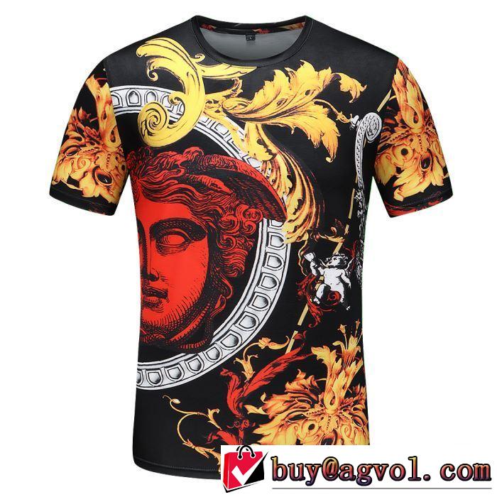 新作オシャレ ヴェルサーチ VERSACE Tシャツ/半袖 2色可選 2019春夏人気トレンドアイテム