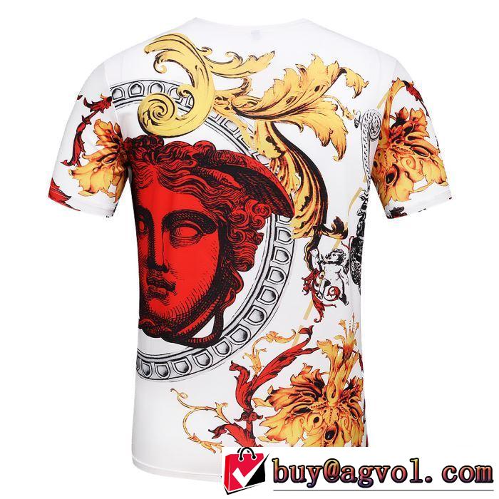 新作オシャレ ヴェルサーチ VERSACE Tシャツ/半袖 2色可選 2019春夏人気トレンドアイテム