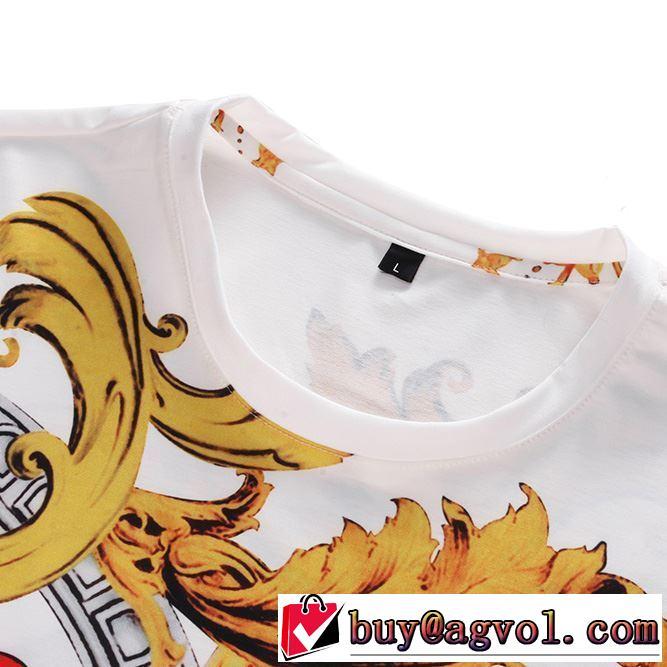 新作オシャレ ヴェルサーチ VERSACE Tシャツ/半袖 2色可選 2019春夏人気トレンドアイテム