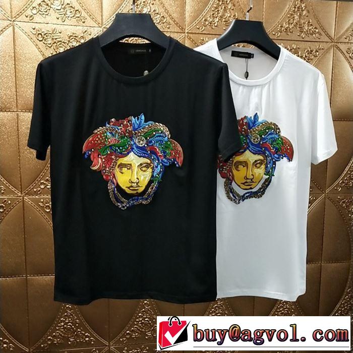 韓国の人気 ヴェルサーチ Tシャツ/半袖 2色可選 2019年春夏シーズンの人気 VERSACE