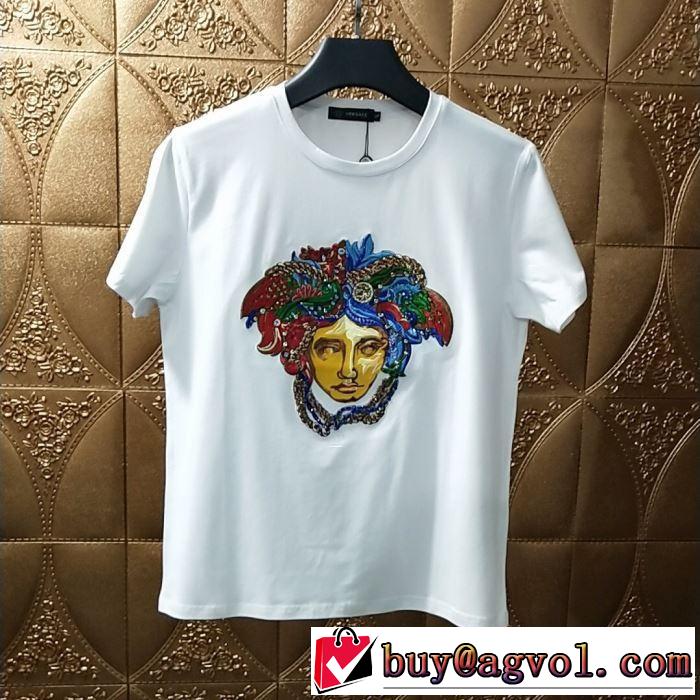 韓国の人気 ヴェルサーチ Tシャツ/半袖 2色可選 2019年春夏シーズンの人気 VERSACE