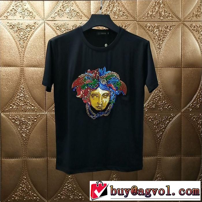 韓国の人気 ヴェルサーチ Tシャツ/半袖 2色可選 2019年春夏シーズンの人気 VERSACE