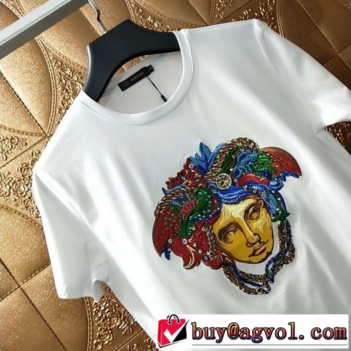 韓国の人気 ヴェルサーチ Tシャツ/半袖 2色可選 2019年春夏シーズンの人気 VERSACE