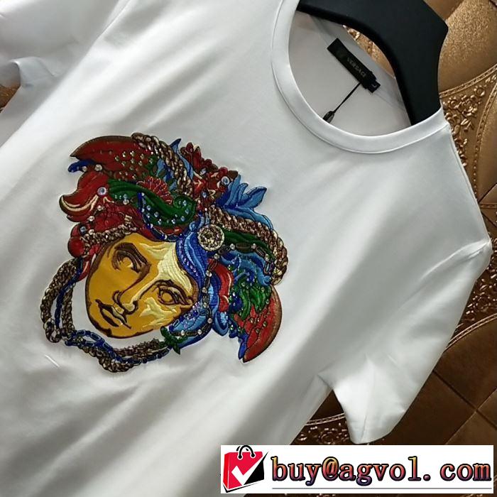 韓国の人気 ヴェルサーチ Tシャツ/半袖 2色可選 2019年春夏シーズンの人気 VERSACE