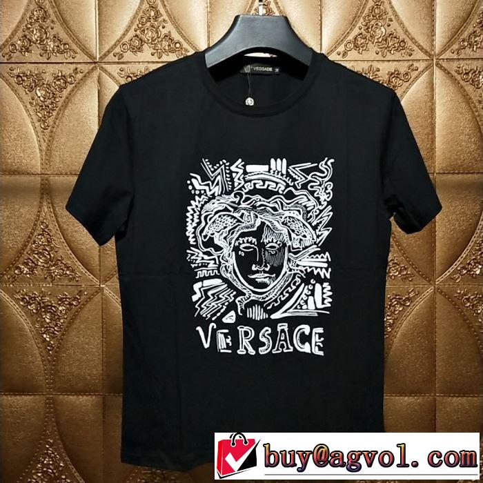 都市独特のトレンドアイテム VERSACE Tシャツ/半袖  ヴェルサーチ2019春夏人気トレンドアイテム