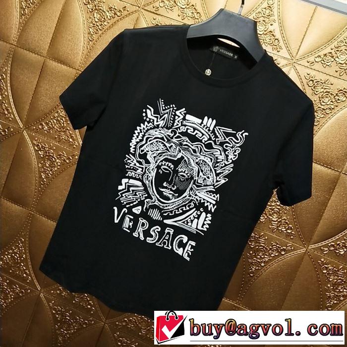 都市独特のトレンドアイテム VERSACE Tシャツ/半袖  ヴェルサーチ2019春夏人気トレンドアイテム