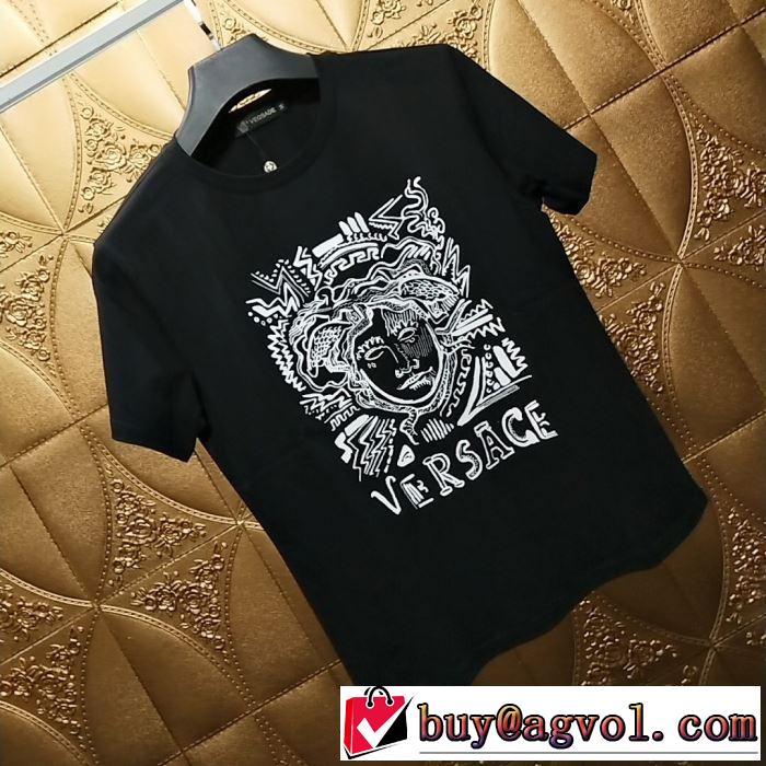 都市独特のトレンドアイテム VERSACE Tシャツ/半袖  ヴェルサーチ2019春夏人気トレンドアイテム