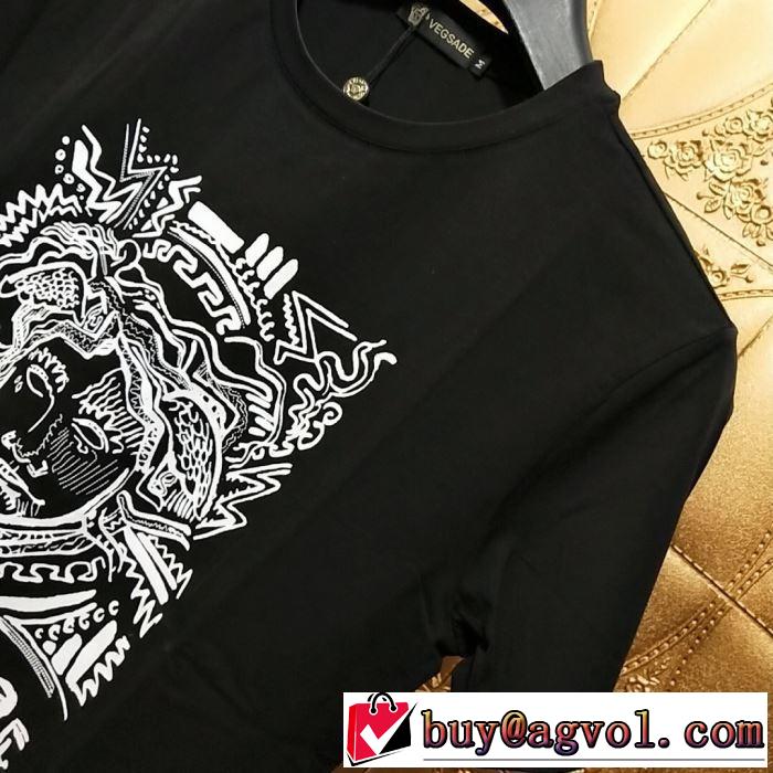 都市独特のトレンドアイテム VERSACE Tシャツ/半袖  ヴェルサーチ2019春夏人気トレンドアイテム