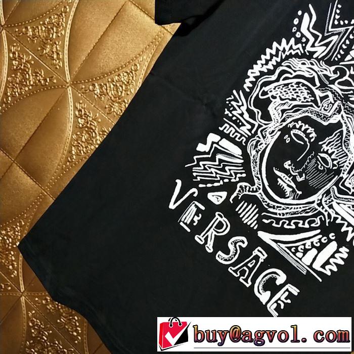 都市独特のトレンドアイテム VERSACE Tシャツ/半袖  ヴェルサーチ2019春夏人気トレンドアイテム