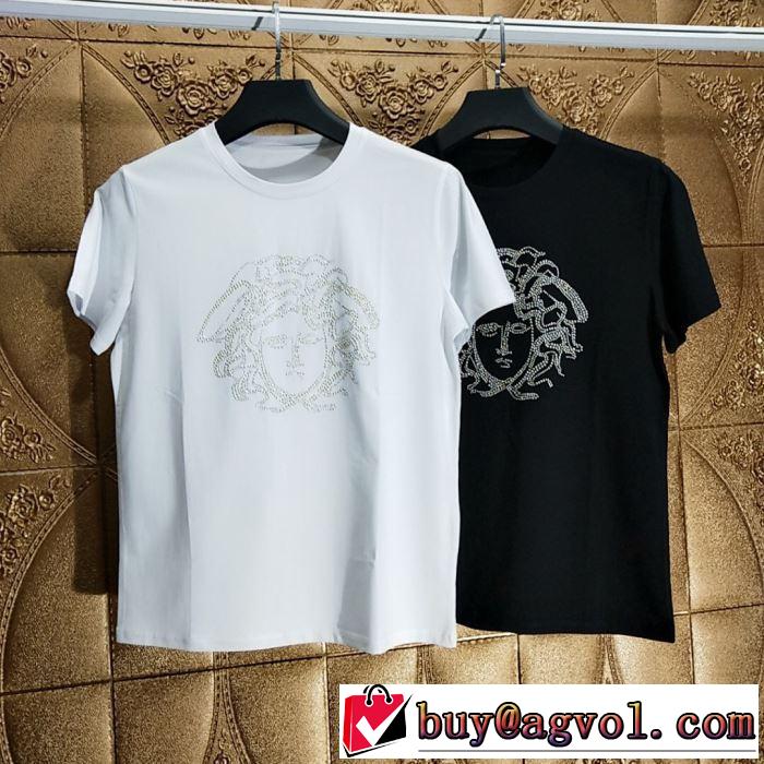 この夏絶対欲しい  Tシャツ/半袖 2色可選 ヴェルサーチ正規品保証19春夏  VERSACE