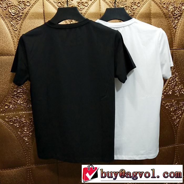 ヴェルサーチ 手持ち在庫あり海外セレブ愛用 VERSACE Tシャツ/半袖 2色可選 2019夏ファション新品