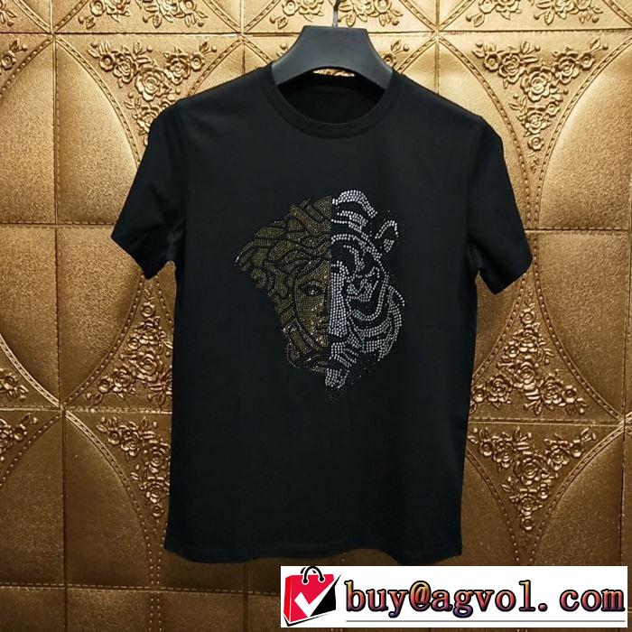 最新のトレンドブランド人気的 Tシャツ/半袖 2色可選 ヴェルサーチ 2019春夏の大注目トレンド VERSACE