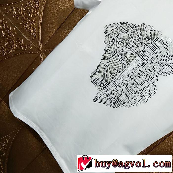 最新のトレンドブランド人気的 Tシャツ/半袖 2色可選 ヴェルサーチ 2019春夏の大注目トレンド VERSACE