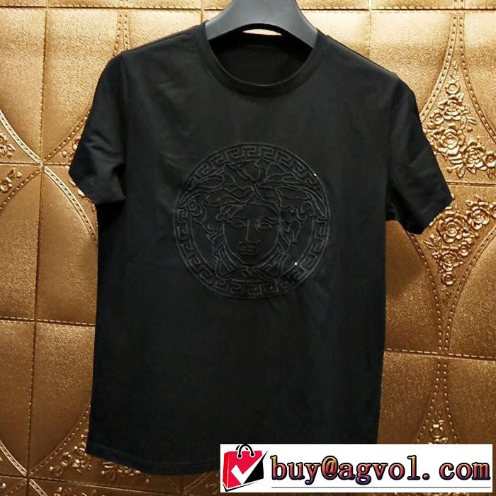 トレンドアイテムとして継続 ヴェルサーチ 2019夏ファション新品 VERSACE Tシャツ/半袖