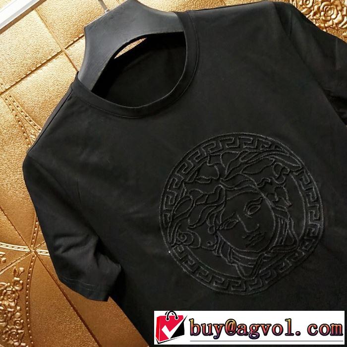 トレンドアイテムとして継続 ヴェルサーチ 2019夏ファション新品 VERSACE Tシャツ/半袖