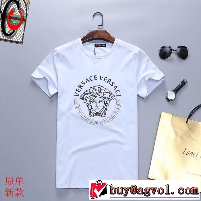 2019春夏人気トレンドアイテム VERSACE Tシャツ/半袖 2色可選 最新で完売確実 ヴェルサーチ