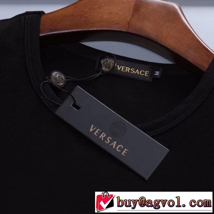2019春夏人気トレンドアイテム VERSACE Tシャツ/半袖 2色可選 最新で完売確実 ヴェルサーチ