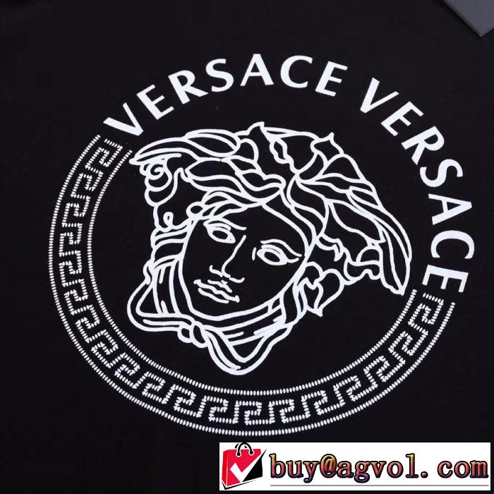 2019春夏人気トレンドアイテム VERSACE Tシャツ/半袖 2色可選 最新で完売確実 ヴェルサーチ