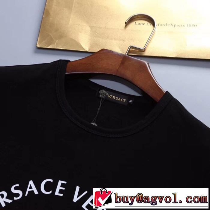 2019春夏人気トレンドアイテム VERSACE Tシャツ/半袖 2色可選 最新で完売確実 ヴェルサーチ