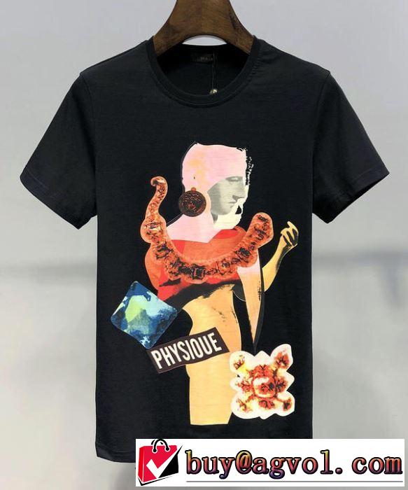 大人気オリジナル ヴェルサーチ 2019限定 男性に人気 VERSACE Tシャツ/半袖 2色可選